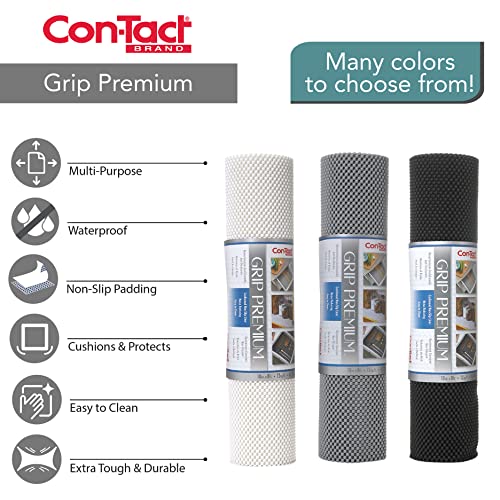 Con-Tact Brand Grip Premium Thick Non-Adhesive Shelf and Drawer Liner, 12 in. x 4 ft, Sky