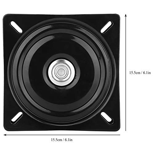 Alvinlite Turntable Bearings Hardware Square Ball Bearing Rotating Turntable Bearing Plates for Rotating Table Serving Tray (6 inch)