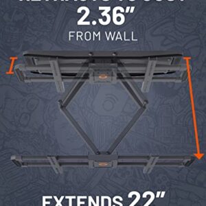 ECHOGEAR TV Wall Mount for Large TVs Up to 90" - Full Motion with Smooth Swivel, Tilt, & Extension - Universal Design Works with Samsung, Vizio, LG & More - Includes Hardware & Wall Drilling Template