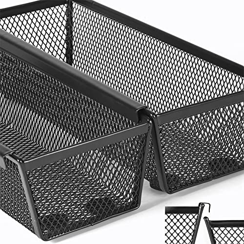 Altfun Silverware Drawer Organizer, Drawer Organizer Tray Storage Box for Bedroom Dresser Bathroom Kitchen,Mesh Utensil Organizer for Flatware, Forks, Spoons, Knives,Set of 6