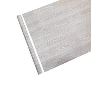 lovingway light grey wood grain shelf and drawer liner 17.7×177 inch self-adheive pvc home shop furnitures decor sticker easy install