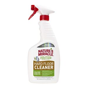 nature’s miracle hard floor cleaner, dual-action stain & odor remover, protects natural floor finishes, 24 oz