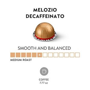 Nespresso Vertuo Melozio Decaffeinato, Medium Roast Espresso, 30 Count Coffee Capsules (VERTUO ONLY)