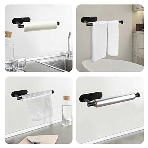 Paper Towel Holder, Paper Towels Rolls Holder(Black)