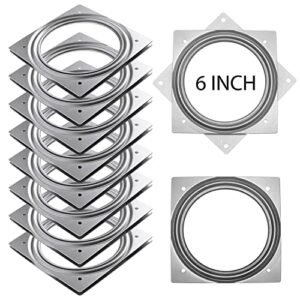 pack of 8, 6-inch lazy susan hardware, silver lazy susan turntable bearing 5/16″ thick 300lbs for turntable, serving trays, kitchen storage racks, craft table, rotating bearing plate