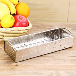 DOITOOL Stainless Steel Utensil Holder Kitchen Tool Organizer Cutlery Tray Kitchen Silverware Holder Utensil Flatware Organizer S