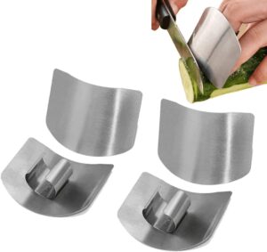 4pcs stainless steel finger guard£¬finger protector hand guard avoid hurting£¬safe knives guard chop safe slice kitchen tool for dicing and slicing in kitchens
