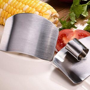 4PCS Stainless Steel Finger Guard£¬Finger Protector Hand Guard Avoid Hurting£¬Safe Knives Guard Chop Safe Slice Kitchen Tool for Dicing and Slicing in Kitchens