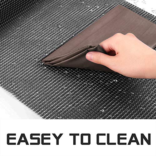 Besmall Premium Drawer and Shelf Liner, Durable Non Adhesive Drawer Liner, Protective Shelf Liner Non Slip for Cabinets, Kitchen, Storage and Desks and More