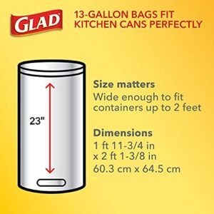 GLAD Small Drawstring Trash Bags, 4 Gallon Green Trash Bags for Small Kitchen or Office Trash Can, Beachside Breeze with Febreze Freshness to Eliminate Odors, 80 Count - Packaging May Vary