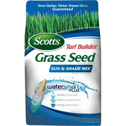 Scotts Turf Builder Sun and Shade Mix for Extreme Conditions including Full Sun and Dense Shade, 7 lbs.