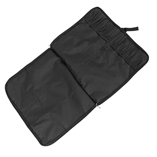 Chef Knife Bag Carry Pouch: Chef Knife Roll Bag Portable Knife Carrier with Shoulder Strap Oxford Cloth Cutlery Bag for Outdoor Camping Black