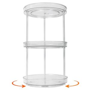 3 tier lazy susan turntable cabinet organizer 360 degree rotating spice rack – 9.2″