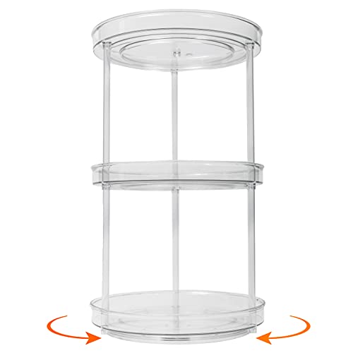 3 Tier Lazy Susan Turntable Cabinet Organizer 360 Degree Rotating Spice Rack – 9.2"