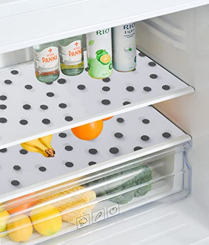 Shelf Liner for Kitchen Cabinets Non-Adhesive Drawer Liner Non-Slip Refrigerator Liner Waterproof Fridge Pad Cupboard Mat Easy Placemats, Ideal for Wire Pantry Bathroom, 17.7"×47.2"