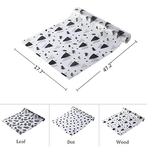 Shelf Liner for Kitchen Cabinets Non-Adhesive Drawer Liner Non-Slip Refrigerator Liner Waterproof Fridge Pad Cupboard Mat Easy Placemats, Ideal for Wire Pantry Bathroom, 17.7"×47.2"