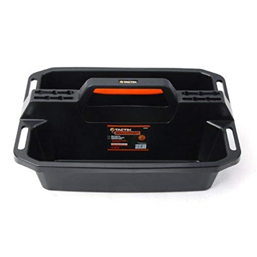 Tactix 320200 Plastic Tote & Caddy Tray,Black/Orange