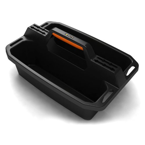 Tactix 320200 Plastic Tote & Caddy Tray,Black/Orange
