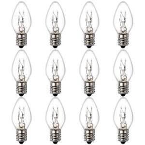 15 watt himalayan salt lamp bulbs, 12pack dimmable night light bulbs with e12 base, rock salt lamp bulbs for salt lamps, scentsy warmer wax diffuser, candle warmers