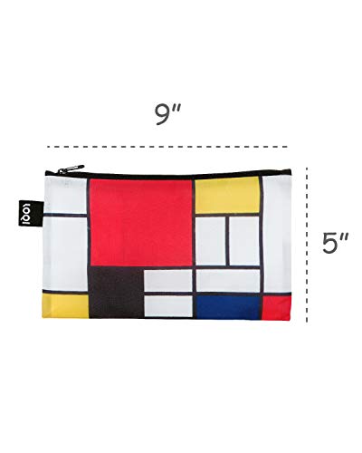 LOQI Museum Zip Pockets, (Set of 4), Multicolor