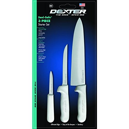 Dexter Russell Sani-safe (20393) Cutlery Set, 3 Piece, 10'' Cooks Knif