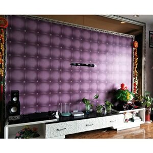 Yifely Purple Grid Shelving Paper Removable Shelf Liner PVC Drawer Sticker Redo Old Nightstands Doors 17.7 Inch by 9.8 Feet