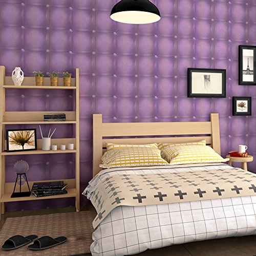 Yifely Purple Grid Shelving Paper Removable Shelf Liner PVC Drawer Sticker Redo Old Nightstands Doors 17.7 Inch by 9.8 Feet