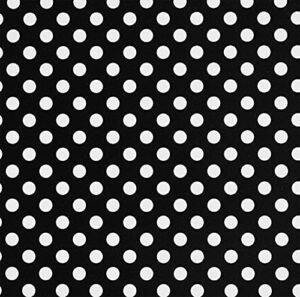 hdsticker self adhesive vinyl polka dots shelf liner drawer liner paper for cabinets dresser drawer table furniture wall decal 17.7x117 inches black and white