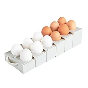 Kitchen Spaces Eggstra Space Egg Holder, Standard, Gray