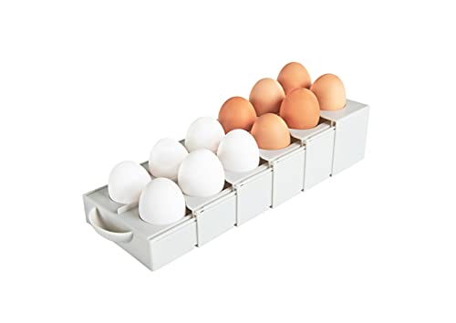 Kitchen Spaces Eggstra Space Egg Holder, Standard, Gray