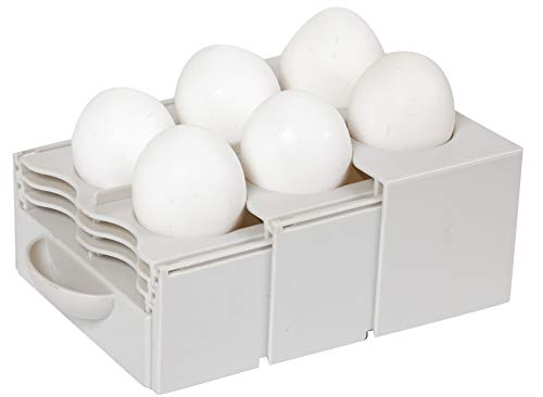 Kitchen Spaces Eggstra Space Egg Holder, Standard, Gray