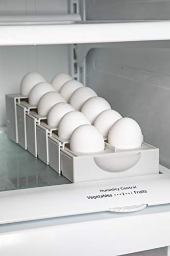 Kitchen Spaces Eggstra Space Egg Holder, Standard, Gray