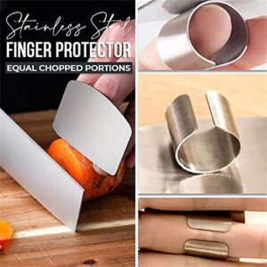 Finger Protector for Cutting Food,Finger Guards for Cutting,Stainless Steel Finger Guards for Cutting,Stainless Steel Finger Guard,Finger Guard for Cutting Vegetables,Stainless Steel Finger Protector