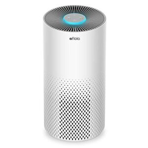 afloia air purifiers for home large room up to 1076 ft², h13 true hepa air purifiers for bedroom 22 db, air cleaners dust remover for pet mold pollen, odor smoke eliminator, kilo white, 7 color light