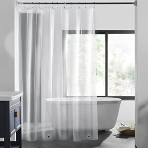 lovtex clear shower curtain liner – 72″ x 72″ lightweight shower liner for bathroom shower curtain (4g clear, 1pc)