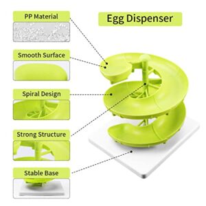 Spiral Egg Basket, Egg Dispenser Rack for Eggs Storage Holds Approximately 20 Eggs for Kitchen Countertop