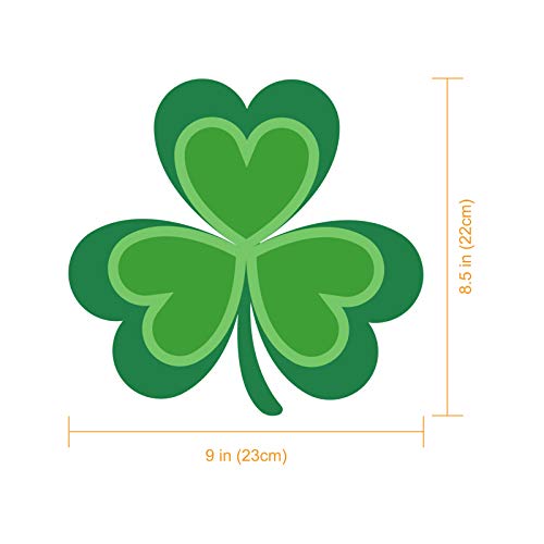 St Patricks Day Window Clings, Shamrock Stickers for St Patricks Day Decorations, 109 PCS Reusable Static Spring Window Clings Decor