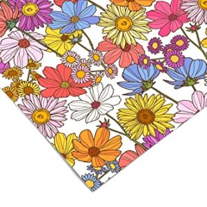 Colorful Floral Contact Paper | Peel and Stick Paper | Shelf Liner | Drawer Liner 1217 12in x 96in (8ft)