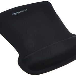 Amazon Basics Gel Computer Mouse Pad with Wrist Support Rest - Black