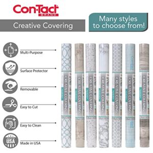 Con-Tact Brand Creative Covering, 18-Inches by 9-Feet, Toile Lavender Self-Adhesive Vinyl Drawer and Shelf Liner, x 9'