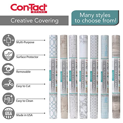 Con-Tact Brand Creative Covering, 18-Inches by 9-Feet, Toile Lavender Self-Adhesive Vinyl Drawer and Shelf Liner, x 9'