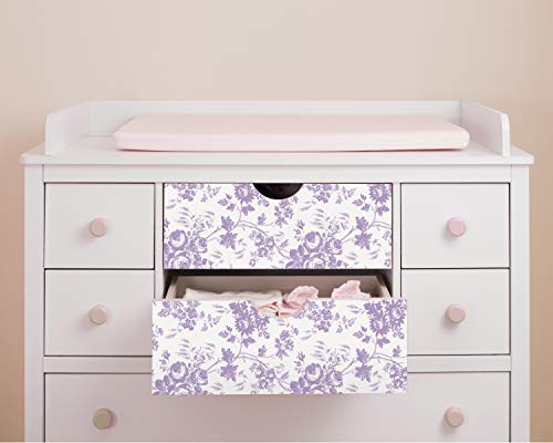 Con-Tact Brand Creative Covering, 18-Inches by 9-Feet, Toile Lavender Self-Adhesive Vinyl Drawer and Shelf Liner, x 9'