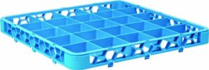 cfs re2514 opticlean 25 compartment cup rack extender, 3-1/2″ compartments, blue (pack of 6)
