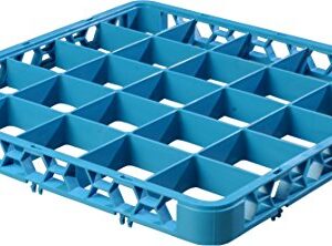 CFS RE2514 OptiClean 25 Compartment Cup Rack Extender, 3-1/2" Compartments, Blue (Pack of 6)