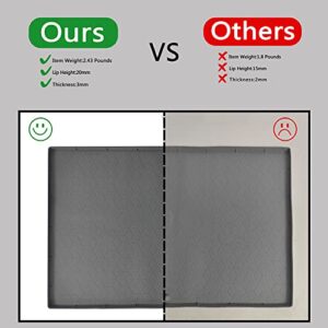 VDGPWA 34" x 22" Silicone Under Sink Mat, Waterproof Cabinet Protector & Drip Tray Liner for Bathroom Kitchen Gray