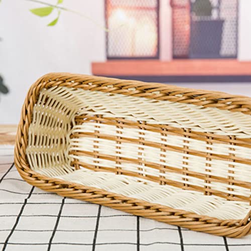 UPKOCH 3 pcs Baskets Drawer Chocolate Holder Kitchen Drainer Utensil S Flatware Storage Seagrass Rattan Plate Container Basket Cube Organizer Farmhouse Rustic Hyacinth Forks Silverware