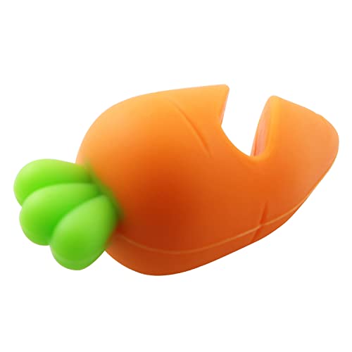 Pot Lid Lifter ZRM&E 2PCS Carrot Shape Spill-proof Lid Lifter for Soup Pot Kitchen Restaurant Tool, Silicone Heat Resistant Shelf, Keeping Lid Open Cooking Assistant, Spill-Proof Pot Lid Rack