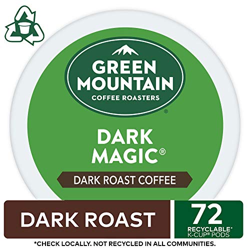 Green Mountain Coffee Roasters Dark Magic, Single-Serve Keurig K-Cup Pods, Dark Roast Coffee Pods, 12 Count (Pack of 6)