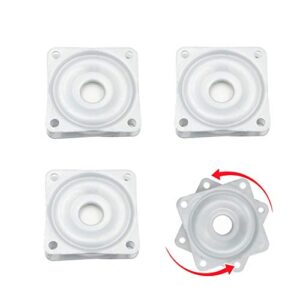 mokell 3 pack 2-inch square lazy susan turntable bearing, 5/16-inch thick 44-lb capacity