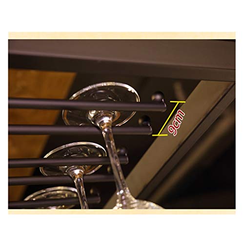 WXXGY Modern Minimalist Creative Wine Glass Holder Upside Down Household Goblet Holder Hanging Bar Wine Rack European Wine Glass Holder/Brown/120X35Cm